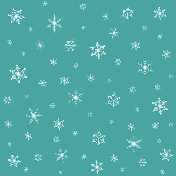 Χριστούγεννα Απρόσκοπτη Υπόβαθρο Εικονογράφηση Διάνυσμα Σχέδιο Διακοπών Νιφάδες Χιονιού — Διανυσματικό Αρχείο