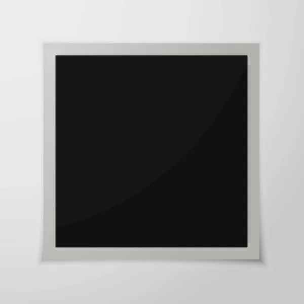 紙の写真フレーム影 ベクトルの図 分離されたレトロなフォト フレーム — ストックベクタ