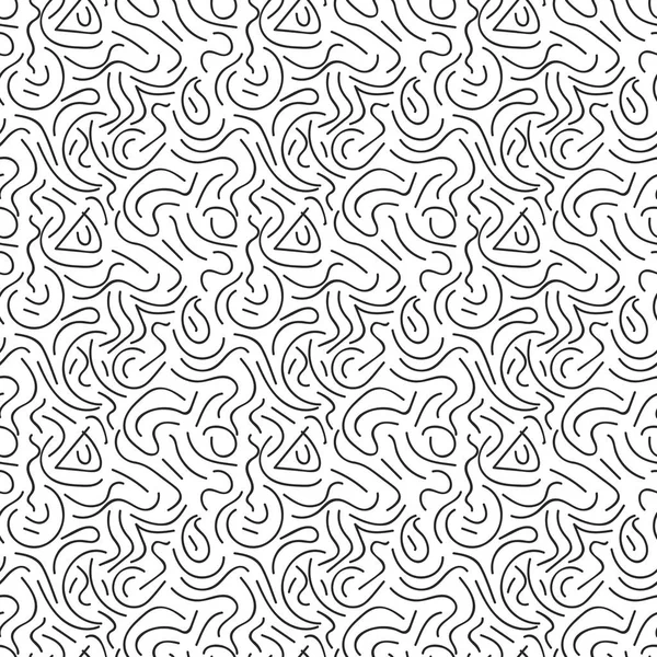 抽象线性无缝背景 向量例证 简单的无缝模式 — 图库矢量图片