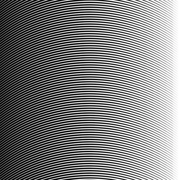 Abstracte Patroon Met Golvende Lijnen Vectorillustratie Monochrome Achtergrond — Stockvector