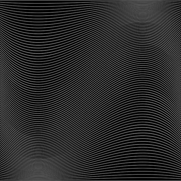 带有波浪线的抽象图案 矢量插图 单色背景 — 图库矢量图片