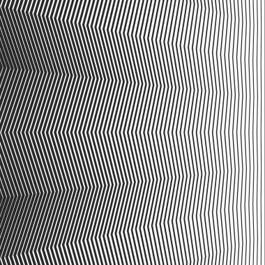 Soyut Doğrusal model. Vektör çizim. Siyah arka plan dalga hatları ile