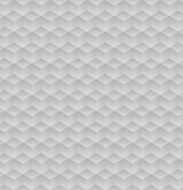 Birim doku gri küpleri yaptı. 3D geometrik desen. Vektör çizim. Küpleri ile soyut geometrik arka plan.