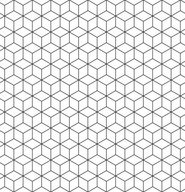 Soyut sorunsuz altıgen desen. Vektör çizim. Geometrik seamless modeli.