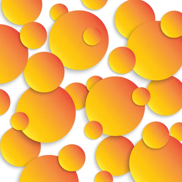 Fond Abstrait Avec Des Cercles Colorés Des Ombres Illustration Vectorielle — Image vectorielle