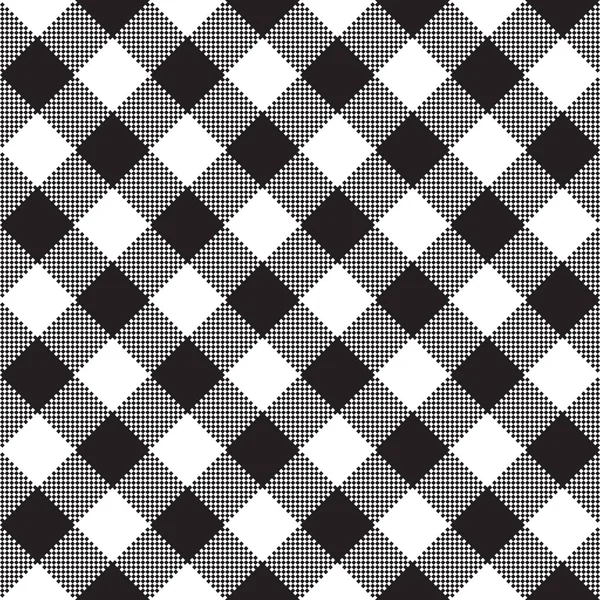 Textur Aus Schwarzem Und Weißem Stoff Vektorillustration Flache Tischdecke Muster — Stockvektor