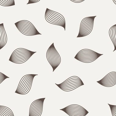 Soyut Dikişsiz desen bırakır. Vektör çizim. Organik geometrik arka plan