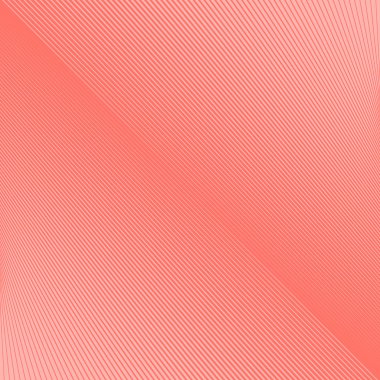 Geometrik doğrusal arka plan. Vektör çizim. Yaşam mercan - trendy renk 2019 yıl.