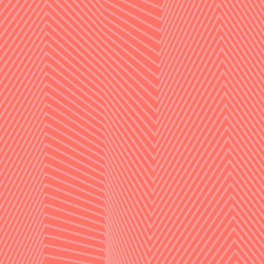 Geometrik doğrusal arka plan. Vektör çizim. Yaşam mercan - trendy renk 2019 yıl.