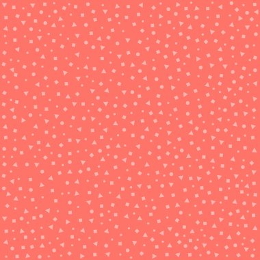 Kesintisiz geometrik pembe afiş. Vektör çizim. Yaşam mercan - trendy renk 2019 yıl.