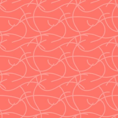 Soyut sorunsuz pembe afiş. Vektör çizim. Yaşam mercan - trendy renk 2019 yıl.