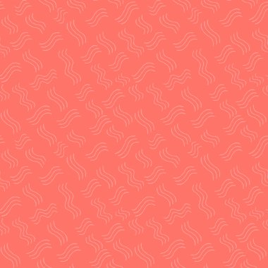 Soyut sorunsuz pembe afiş. Vektör çizim. Yaşam mercan - trendy renk 2019 yıl.