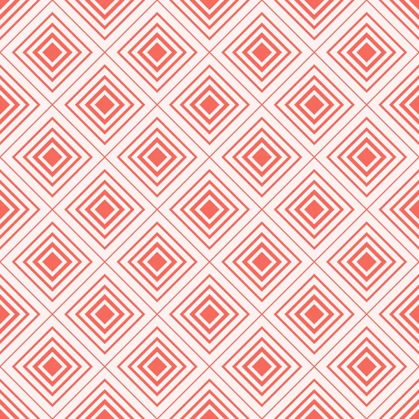 Banner Geometris Merah Muda Vektor Ilustrasi Living Coral Warna Trendi - Stok Vektor