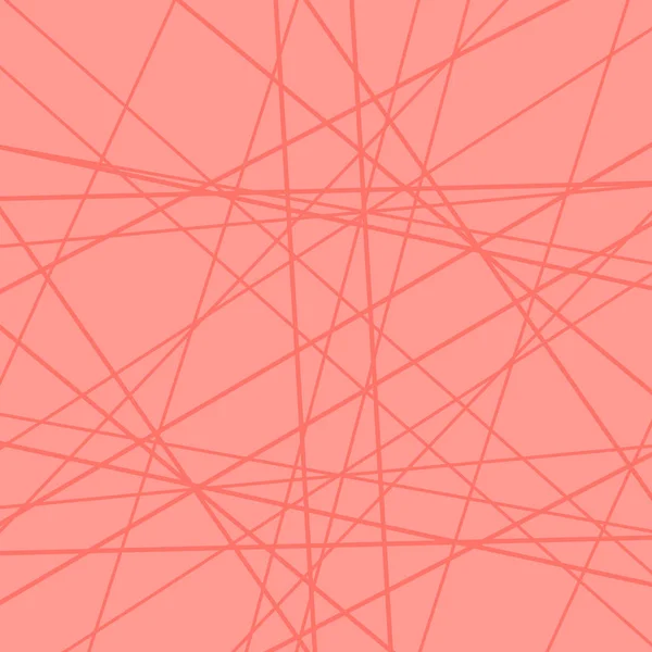 Fundal Geometric Liniar Abstract Ilustrație Vectorială Living Coral Culoare Modă — Vector de stoc