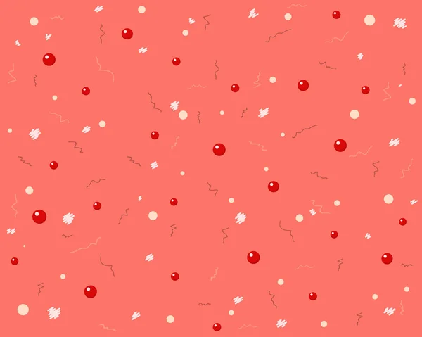 Banner Geométrico Rosa Abstracto Ilustración Vectorial Living Coral Color Moda — Vector de stock