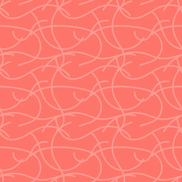 Abstraktní Bezešvé Růžový Nápis Vektorové Ilustrace Živých Korálů Módní Barva — Stockový vektor