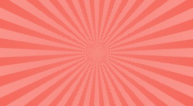 Güneş ışınları arka plan soyut. Vektör çizim. Pembe mercan - son moda renk