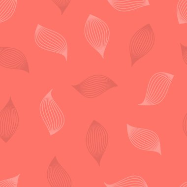 Kesintisiz geometrik pembe afiş. Vektör çizim. Yaşam mercan - trendy renk 2019 yıl.