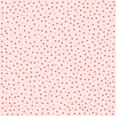 Kesintisiz geometrik pembe afiş. Vektör çizim. Yaşam mercan - trendy renk 2019 yıl.