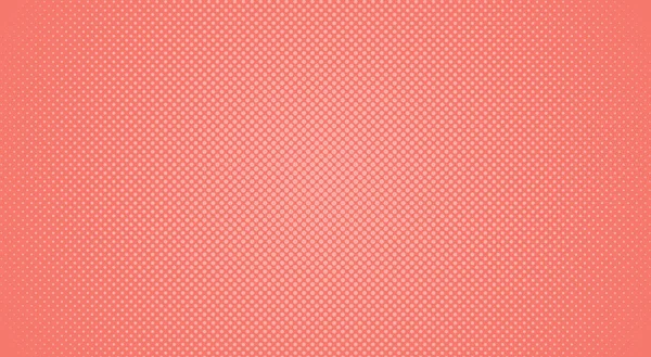 Abstracte Halftone Kleurovergang Stippen Achtergrond Vectorillustratie Roze Koraal Trendy Kleur — Stockvector