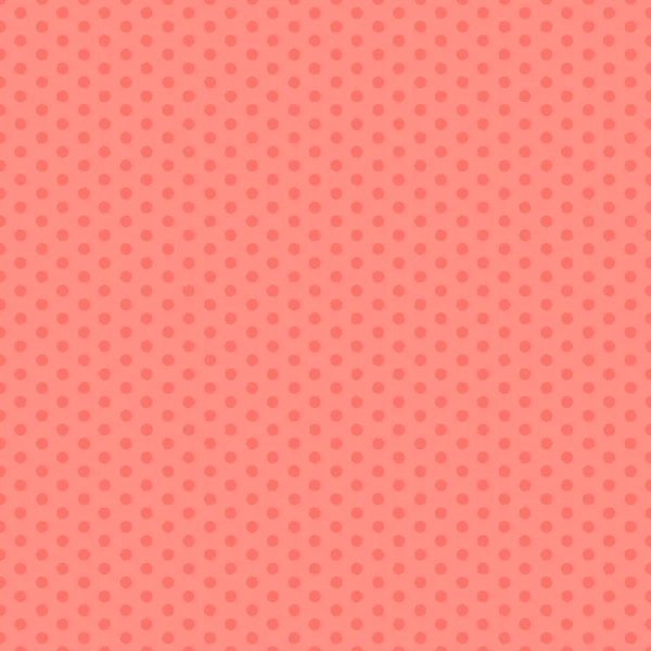 Růžový Vzor Bezešvé Puntíky Vektorové Ilustrace Živých Korálů Módní Barva — Stockový vektor
