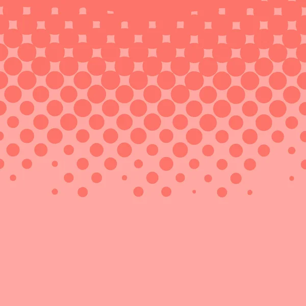 Abstrakte Halbtonverläufe Punkte Hintergrund Vektorillustration Rosa Koralle Trendige Farbe — Stockvektor