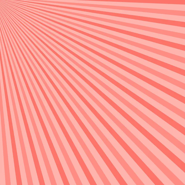 Rayons Soleil Abstraits Fond Illustration Vectorielle Corail Rose Couleur Tendance — Image vectorielle