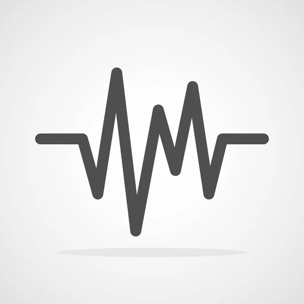 Heartbeat icon. Vector illustration. — Stock Vector