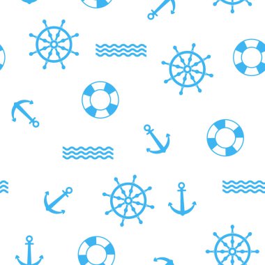 Seamless deniz modeli. vektör çizim.