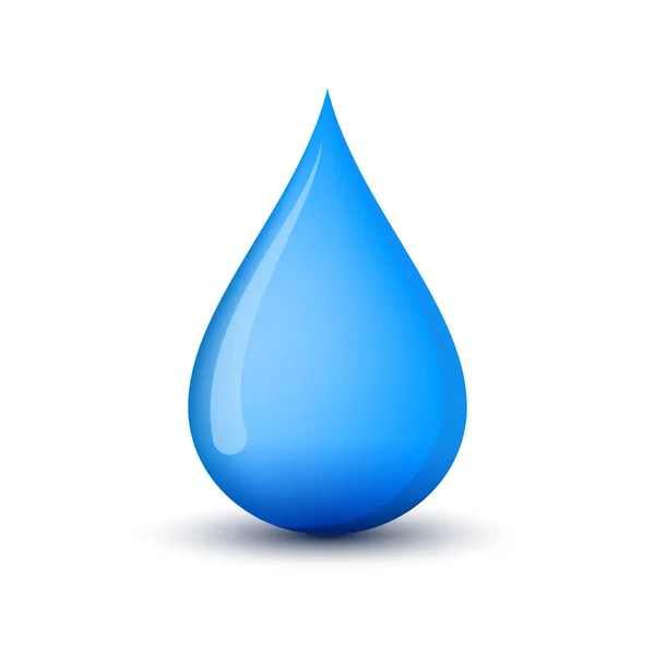 Blue water drop icon. Vector illustration. — Stock Vector