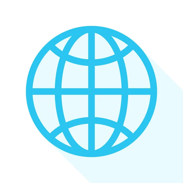 Icône du globe. illustration vectorielle. — Image vectorielle