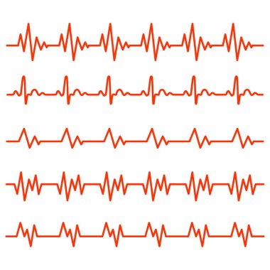 Kalp atışı ICOs. Vektör çizim.