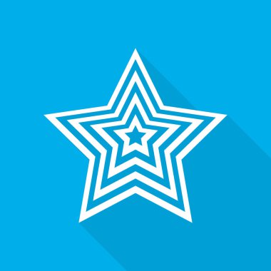 Yıldız simgesi. vektör illüstrasyonu.