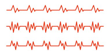 Kalp atışı ICOs. Vektör çizim.
