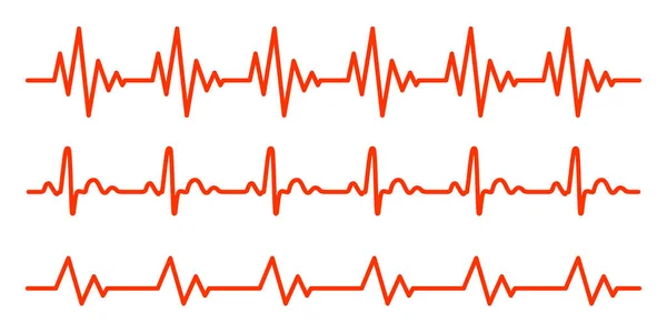 Heartbeat icos. Vectorillustratie. — Stockvector