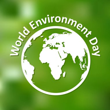 Dünya Çevre günü afiş. Vektör çizim.