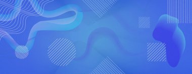 Soyut mavi arkaplan. Parlak doğrusal arkaplan. Vektör çizimi. Renkli geometrik arkaplan