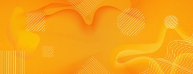 Soyut turuncu arka plan. Parlak doğrusal arkaplan. Vektör çizimi. Renkli geometrik arkaplan