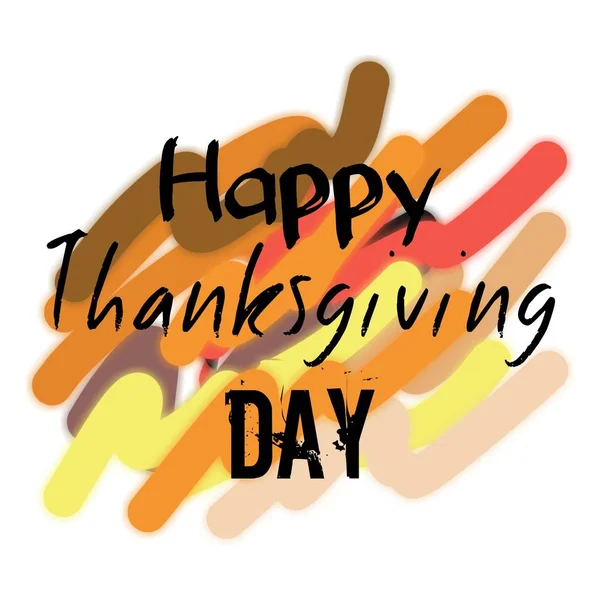 Happy Thanksgiving Day font-calligraphy with vintage colorful background. National holiday celebrating, in Canada, USA, some in Caribbean islands, and Liberia