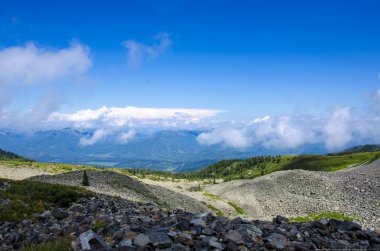 Mountains.Altai bölgesi. Kazahstan.07.08.2018 yıl