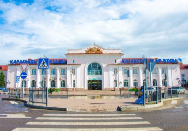 Mimarlık ve şehir anıtlar. Kazakhstan.Karaganda Cumhuriyeti şehir.
