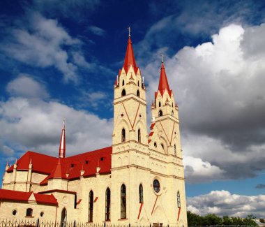 Mimarlık ve şehir anıtlar. Kazakhstan.Karaganda Cumhuriyeti şehir.