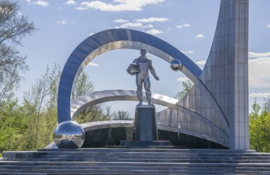 Mimarlık ve şehir anıtlar. Kazakhstan.Karaganda Cumhuriyeti şehir.