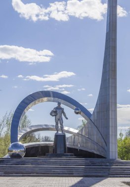 Mimarlık ve şehir anıtlar. Kazakhstan.Karaganda Cumhuriyeti şehir.