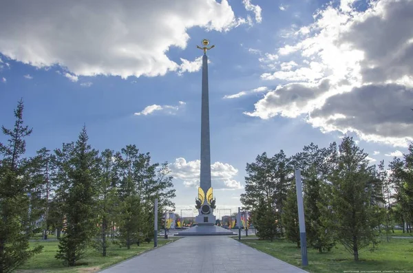 Architektura Památky Města Republika Kazachstán — Stock fotografie