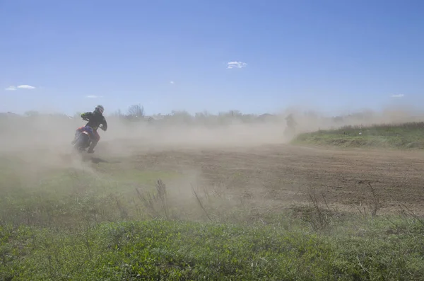 Motocross Wettbewerb Novodolynka 2017 Jahr Die Stadt Karaganda Kasachstan — Stockfoto