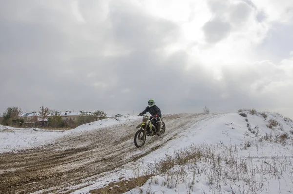 Motocross Verseny Novodolynka 2016 Karaganda Városában Kazahsztán — Stock Fotó