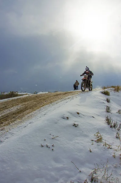 Gara Motocross Novodolynka 2016 Città Karaganda Kazakistan — Foto Stock