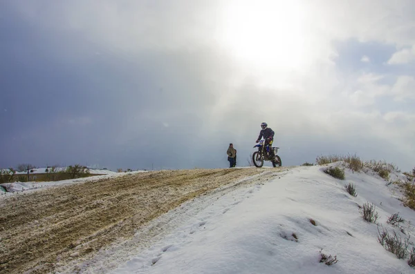 Gara Motocross Novodolynka 2016 Città Karaganda Kazakistan — Foto Stock