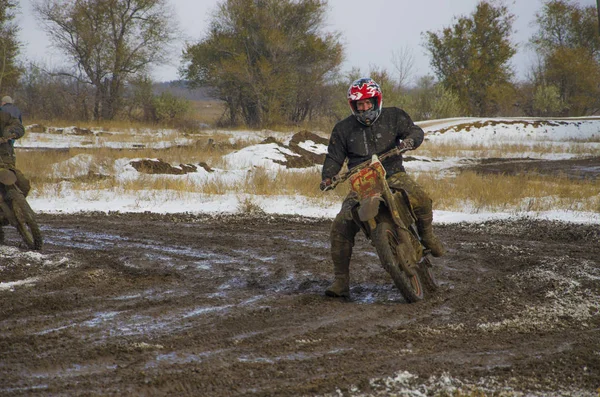 Novodolynka 2016 Motocross Yarışması Karaganda Şehri Kazakistan — Stok fotoğraf